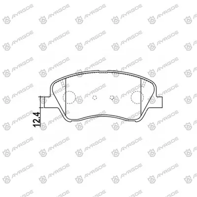 D11403mh kousinen fren pou Kia Rio Sc