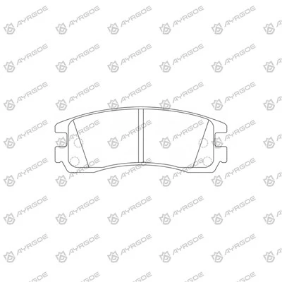 D20016MH kousinen fren pou Mitsubishi GTO Z16A