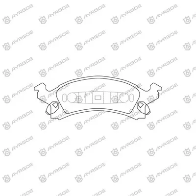 PN0311 kousinen fren pou Chevrolet Corsica 1lt69