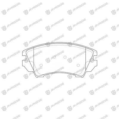 PN34002 kousinen fren pou Chevrolet Camaro EE37